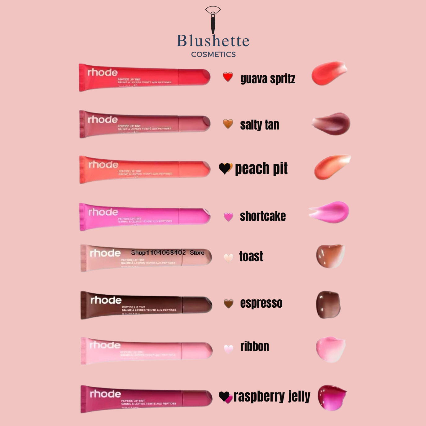 RHODE the peptide lip tints